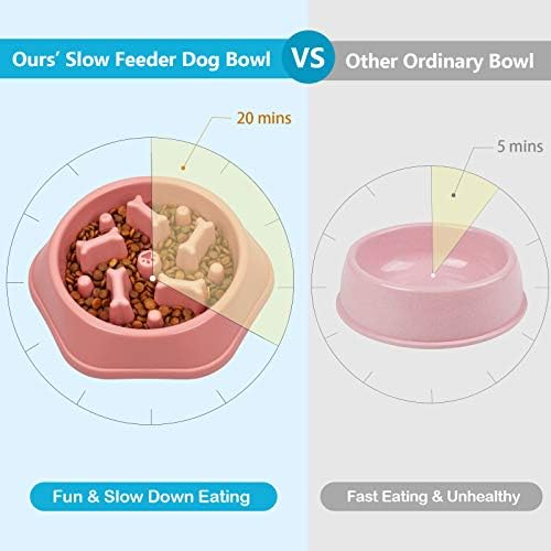 UPSKY Slow Feeder Dog Bowl Anti-Chocking Slower Feeding Pet Puzzle Bowls - Image 5