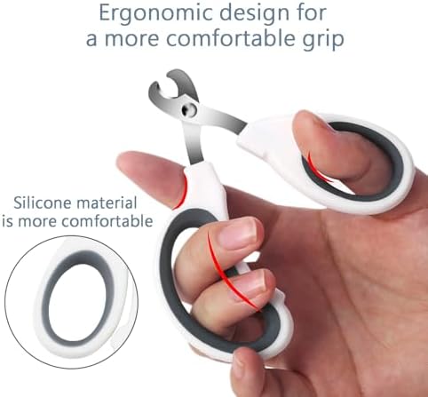 Cats & Dogs Pets Nail Clippers & Trimmers Rabbit Nail Clippers cat Nail Clippers for Indoor Cats cat Claw Clippers with Safety Guard Professional Grooming Tool for Cat Kitten - Image 2