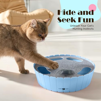 Pawaboo Interactive Cat Toy with Running Mouse, Automatic Track Kitten Toy - Image 2