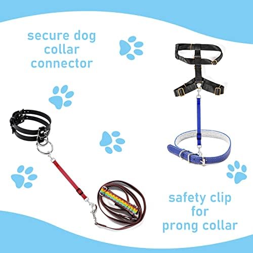 Cobee Dog Collar Clips, 2 Pcs Reflective Nylon Prong Collar Backup - Image 4