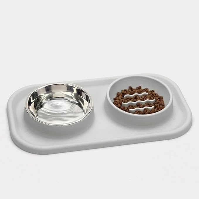 Collapsible Slow Food Dog Bowl, Double Sided Pet Licking Tray, Suitable for Dry Food, Wet Food and Raw Food, Slows Down Pet Eating, Prevents Overfeeding, Suitable for Small, Medium and Large Dogs.