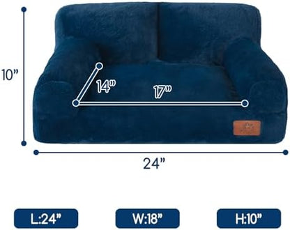 Hollypet Small Dog Large Cat Bed Puppy Couch Beds for Pets up to 25 lbs - Image 3