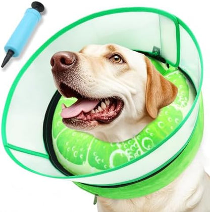 Upgraded Inflatable Dog Cone Collar to Stop Licking, Soft Dog Donut Collar by Unknown
