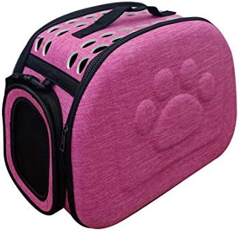 PetLike Airline Approved Pet Carrier Soft Sided Collapsible Travel Bag for Cats & Small Dogs (Pink, Linen) by PetsLikePetLike
