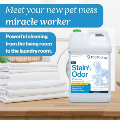Eco Strong Pet Stain and Odor Remover - Pet Odor Eliminator, Urine Destroyer for Dogs, Pet Urine Enzyme Cleaner | Jasmine Bloom - 128 oz - Image 5