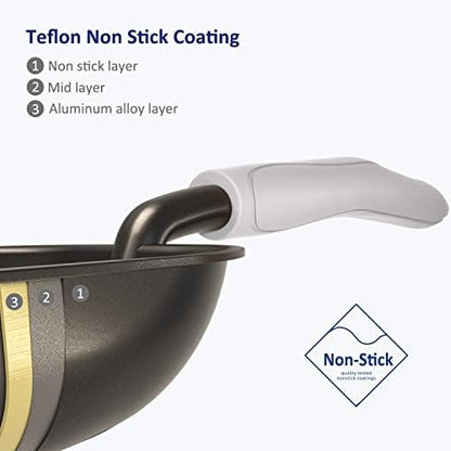 WePet Cat Litter Scoop, Non-Stick Plated Aluminum Alloy Sifter, Kitty Durable Metal Scooper, Deep Shovel, Long Handle, Kitten Pooper Lifter, Size Medium, Coated Black Body with Grey Handle - Image 3