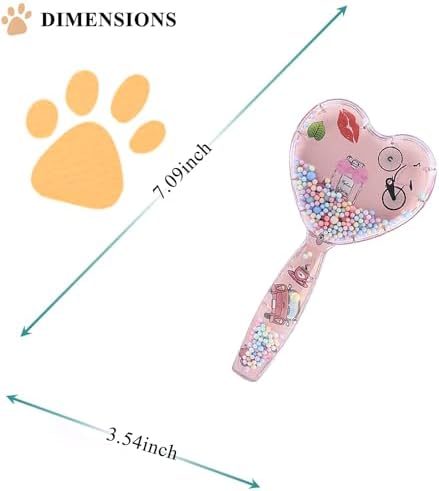 Small Soft Dog Grooming Brush, Pet Massage Hair Brush (Rose Pink) - Image 2