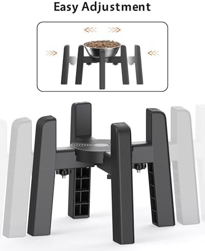 CZPET Dog Bowl Stand, 51 oz Large Capacity Stainless Steel Feeder (2 Pack) - Image 4