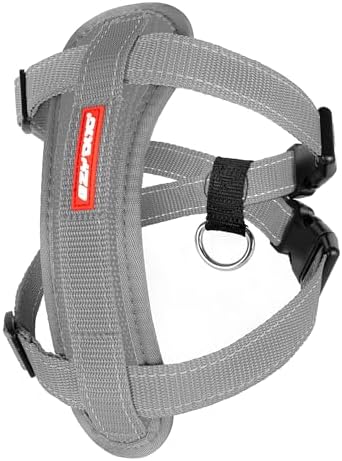 EzyDog Chest Plate No Pull Dog Harness, Escape Proof - Small, Gray by EzyDog