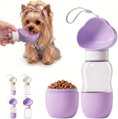 Portable Dog Water Bottle, Travel Bowls, Doggy Food Container by Unknown
