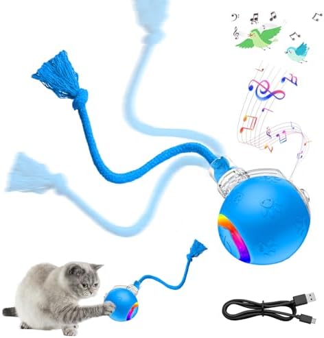 Smart Cat Ball Toy, Interactive & Rechargeable for Daily Play by Unknown