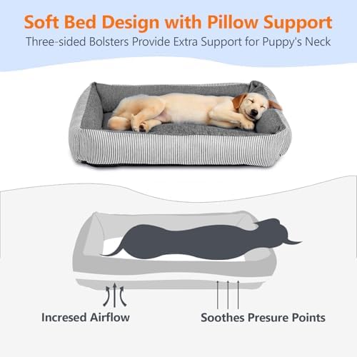 Dog Car Seat for Small Dogs, Detachable Puppy Dog Bed, Under 25 lbs, Black - Image 2