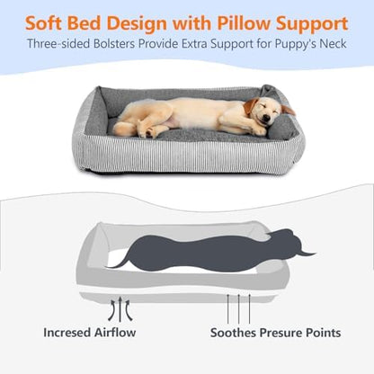 Dog Car Seat for Small Dogs, Detachable Puppy Dog Bed, Under 25 lbs, Black - Image 2