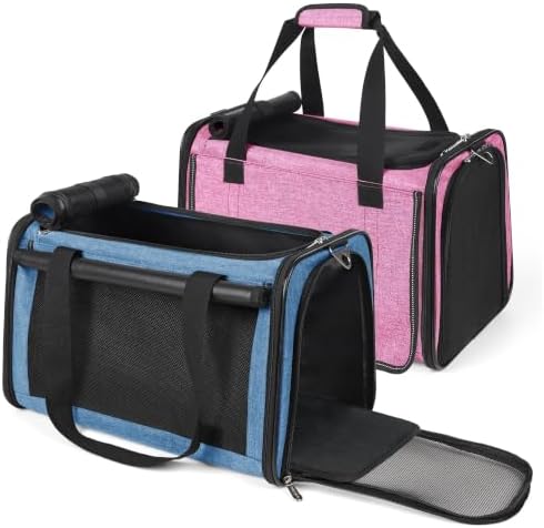 YUDODO 2 Packs 25 lbs Soft Sided Pet Carrier for Large Cat & Small Dog by YUDODO