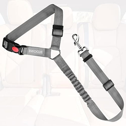 BWOGUE Dog Seat Belt for Car, Adjustable Headrest Restraint Safety Lead - Image 2
