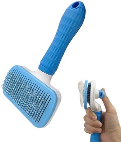 Pet Cleaning Deshedding Brush,Pet Hair Removal Brush for Shedding Massaging Grooming for Small Dogs,Cats,Rabbits(blue) by kvzvk