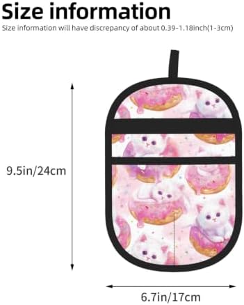 Kitten Pink Donut Sweet Cat Dessert Pet Hair Removal Glove For Cats Dogs - Image 3