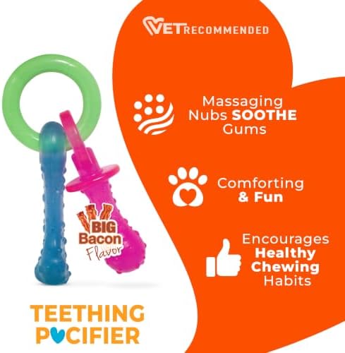 Nylabone Puppy Pacifier Chew Toy, Teething Toys for Puppies up to 25 lbs - Image 5