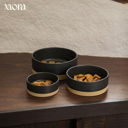 Mora Ceramic Pet Bowl Size Large - Food/Water Dish for Large Dogs, Cats, Great Dane, Mastiff, ect. 50oz or 8 Cups - Basic Bowls for Your Large Dog or Cat, Mix and Match for a Set - Liquorice - Image 7