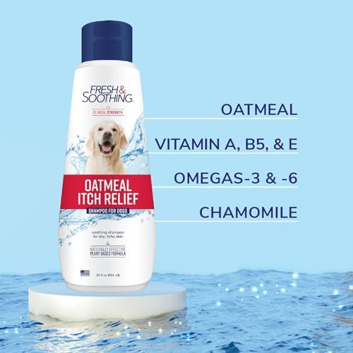 Fresh & Soothing Oatmeal Itch Relief Shampoo for Pets, 22oz - 4 Pack - Image 4