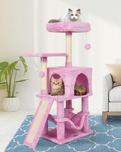 Cut Cat Tree Cat Tower Condo with Hammock Kittens Scratching Post Pink by MIAOPAWbabycarriersnuggleupandultraSoft