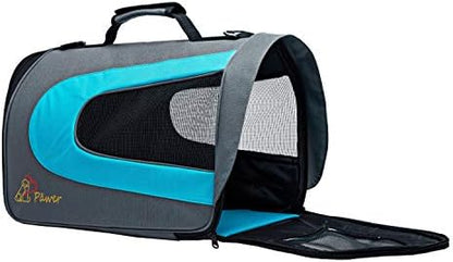 Pawer 18” x 11”x 11” Soft-Sided Foldable Airline Approved Pet Carrier for Cat, Puppy and Small Dog, Washable 600D Oxford Fabric, with Handle and Strap for Carry, Multiple Colors Available - Image 7