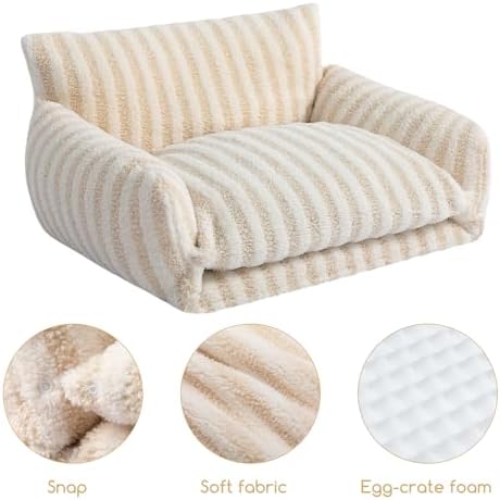 Hollypet Cat Bed Small Dog Orthopedic Couch Beds for Pets up to 20 lbs - Image 5
