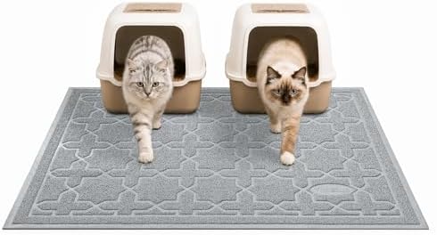 Yimobra Cat Litter Mat, Waterproof Litter Trapping Mat, 47x36, Grey by Yimobra