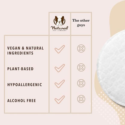 Natural Dog Company Natural Dog Paw Wipes - 50 Ct - Organic, Vegan Pet Paw Wipes for Dogs, Eco-Friendly, Ideal for Removing Dirt, Allergens & Moisturizes Dry Cracked Paws, Coconut Oil & Cocoa Butter - Image 6