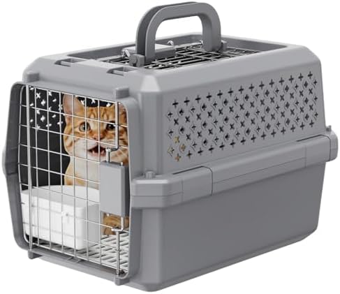RIZZARI Airline-Approved Pet Carrier: Hard-Sided Crate for Cats & Dogs by RIZZARI