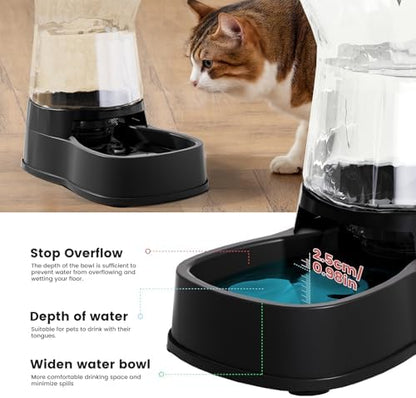 Gardner Pet 1.0Gal Gravity Automatic Dog Water Bowl Dispenser 100% BPA Free(Black) - Image 4