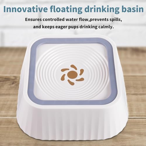 Dog Water Bowl,No Spill Water Bowl for Dogs 45oz Large Capacity,Safety Foam in the Dog Bowl, No Spill Bowl for Elevated Design Mess Proof is Easy to Clean, is Suitable for All Pets - Image 7