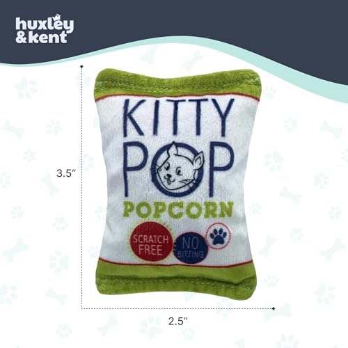 Huxley & Kent Plush Cat Toy - Interactive Catnip Toy for Cats & Kittens - Soft with Crinkle & Catnip - Fun Indoor Play - Kitty Pop - Image 5