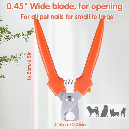 Pet Nail Clippers, Stainless Steel Dog Nail Clipper for Large Dog - Image 3