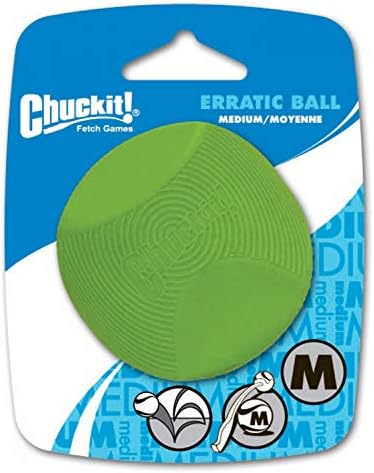Chuckit! Erratic Ball Dog Fetch Toy, Medium (2.5 Inch) 1-Pack by Chuckit
