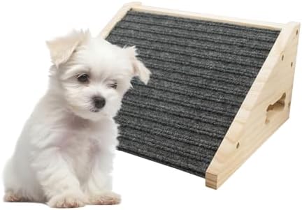 Dog Ramp for Stairs, Wooden Low-Angled Pet Ramps (1 Pack) by Hiyoo