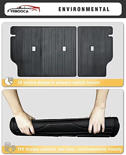 Cargo Liner Compatible with 2021-2026 Bronco Sport Trunk Mat Back Seat Cover Protector (Backrest Mats) - Image 3