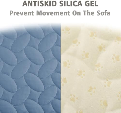 Ameritex Pet Bed Cover Dog Bed Blanket for Sofa and Furniture Waterproof New Pattern Design (40x50 Inch, Light Blue) - Image 4