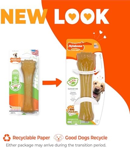 Nylabone Flexi Chew Gumabone Dog Chew Toy, Chicken Flavor, X-Large - Image 2