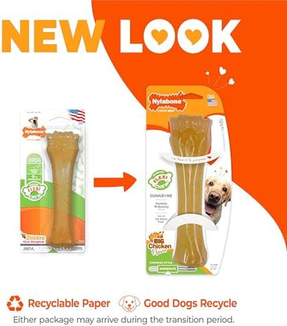 Nylabone Flexi Chew Gumabone Dog Chew Toy, Chicken Flavor, X-Large - Image 2