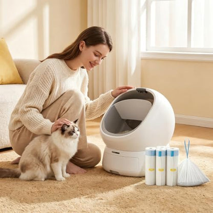 Cat Litter Box Liner for PETLIBRO Luma Automatic Litter Box, 60pcs Handle - Image 3