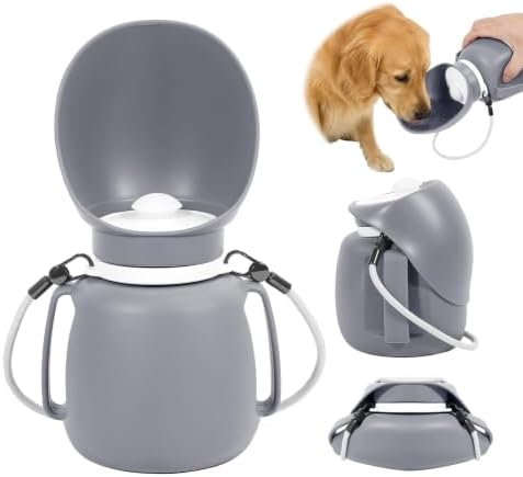 Portable Dog Water Bottle, 27OZ Foldable Dog Travel Water Bottle Leakproof by Liphier