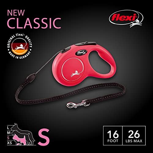 FLEXI® Classic Cord Retractable Dog Leash, Small, 16 ft - Red - Image 2
