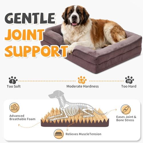 Makigued Large Orthopedic Dog Bed, Egg Crate Foam, 41.7 x 31.5 x 6.7 Inches - Image 2