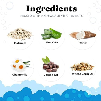 Oatmeal Shampoo for Dogs - Helps Dry Coats & Itchy Sensitive Skin, 64 oz - Image 3