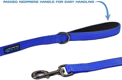 Max and Neo Double Handle Traffic Dog Leash - Reflective, Donates to Dog Rescue (Orange, 6 FT) - Image 4