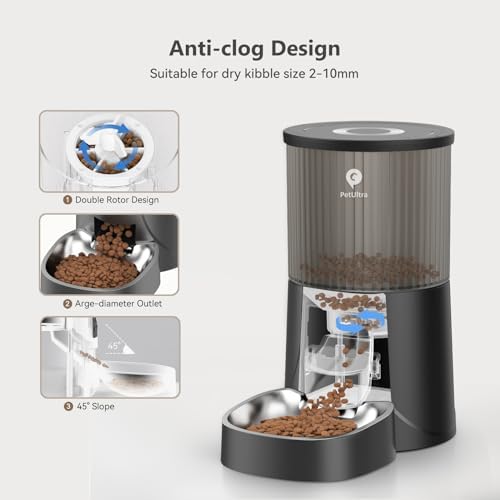 PETULTRA Automatic Cat Feeder: 4L Timed Cats Food Dispenser Programmable - Image 4