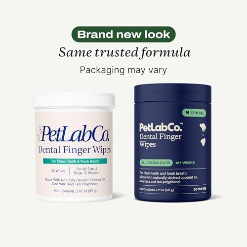 PetLab Co. Dental Finger Wipes for Dogs, Teeth Cleaning, 30 Wipes - Image 2