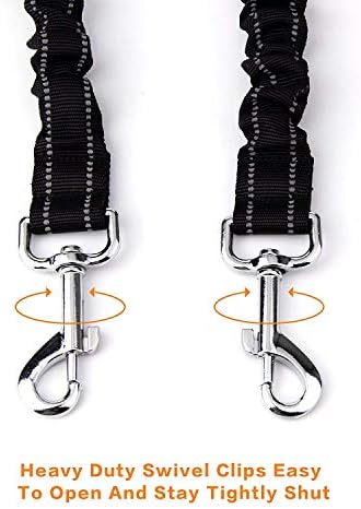 Double Dog Leash for Two Dogs - No Tangle, Comfortable Shock Absorbing Reflective Bungee Leash - Image 5