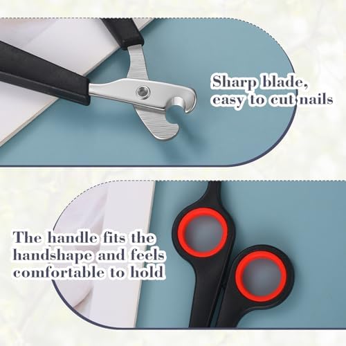 Lasnten 2 Pcs Bird Nail Grinder with Clipper Bird Nail Trimmer File Pet Grooming Tool for Parrot Budgerigars Parakeets Myna Conure Finches Lovebirds(Black) - Image 3